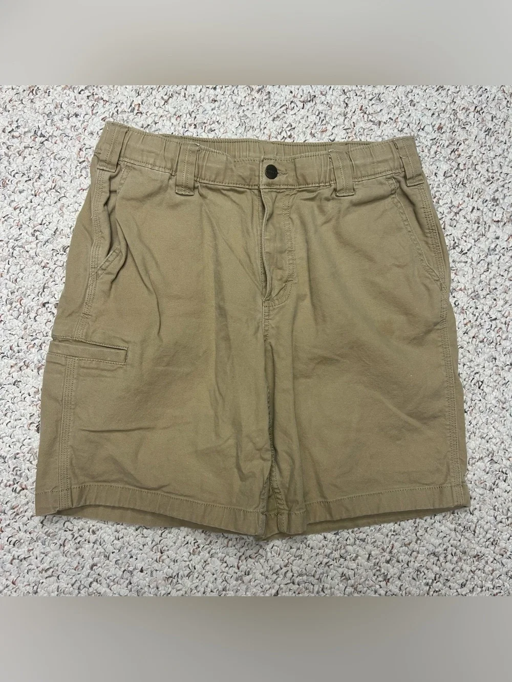 Carhartt Rugged Flex Relaxed Fit Canvas Work Short Khaki 105841 DKH Men’s 31x8